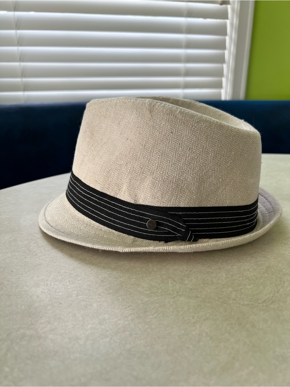 All-American Stetson Fedora Hat. Made with Cotton and Linen Blend.